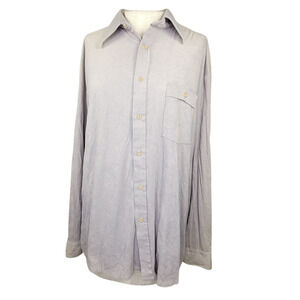Vintage 70s Soft Arnel Blend Button Up Shirt Size Large